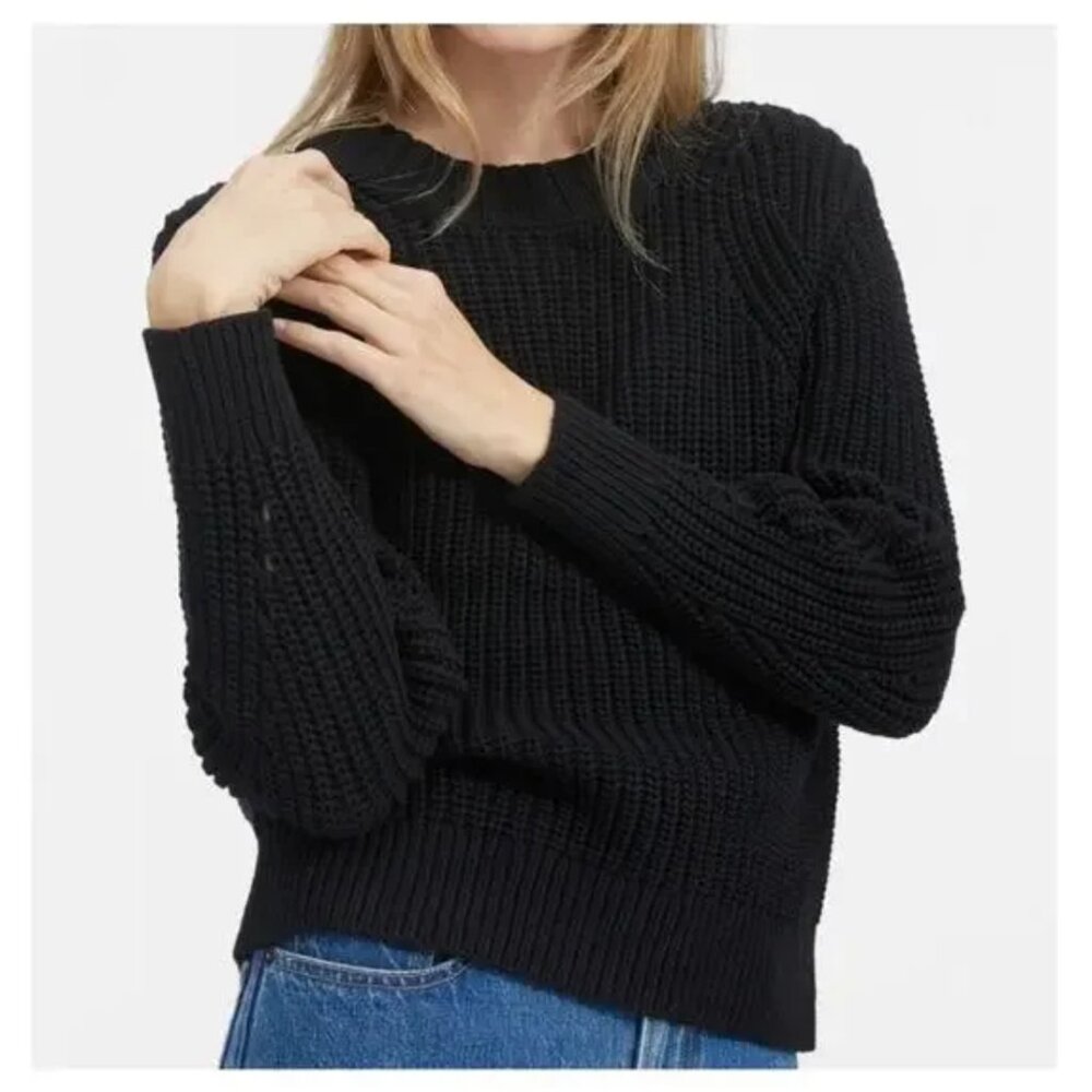 Everlane Texture Cotton Crewneck Sweater